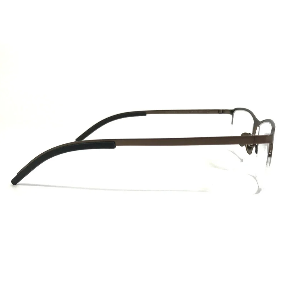 Tom Davies Eyeglasses Frames TD771 Col. 2324 Polished Brown Half Rim 53-18-135